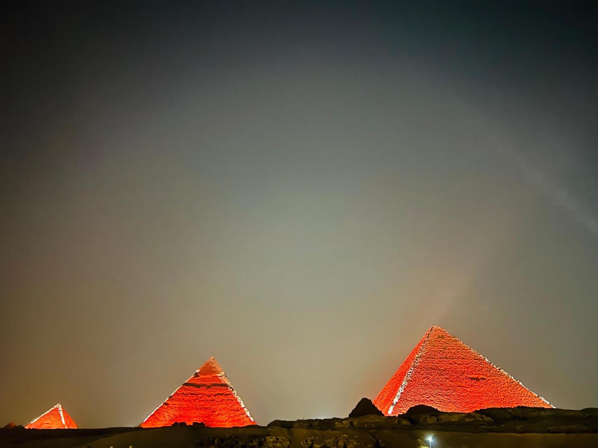 Great Scarab Pyramids View Otel Kafret el-Gabal Dış mekan fotoğraf